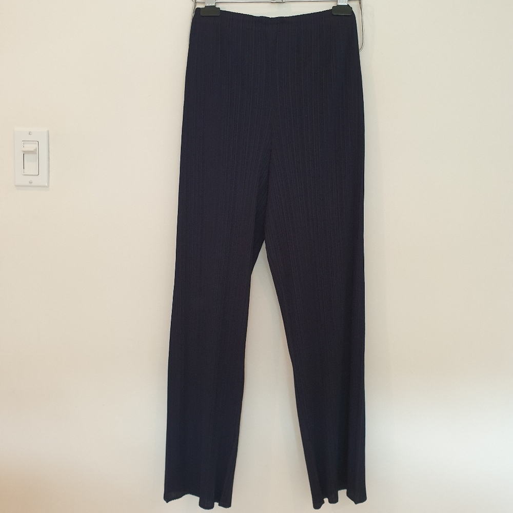 Pleats please straight leg pant navy Size 2 xs small